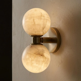 Lunara Marble Wall Lamp – Nordic Dual Globe