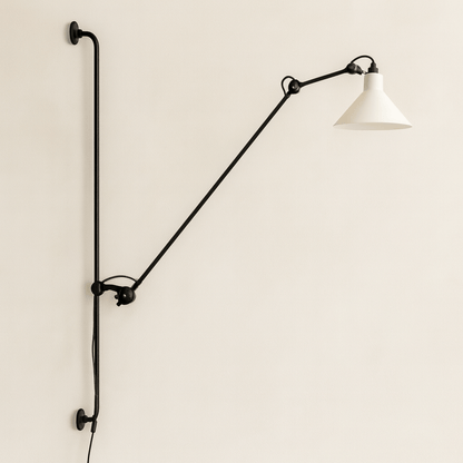 Rizzatto Adjustable Wall Lamp – Iron Swing Arm LED Sconce