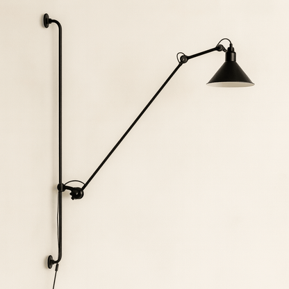 Rizzatto Adjustable Wall Lamp – Iron Swing Arm LED Sconce