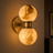 Lunara Marble Wall Lamp – Nordic Dual Globe — marble wall sconce for bedroom