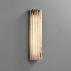Auralis Solara Marble Wall Lamp — wall sconce from alternate angle
