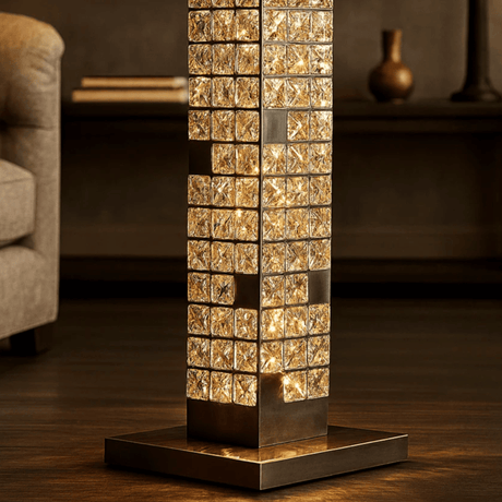Auralis Crystella Floor Lamp – Modern LED Tower Light