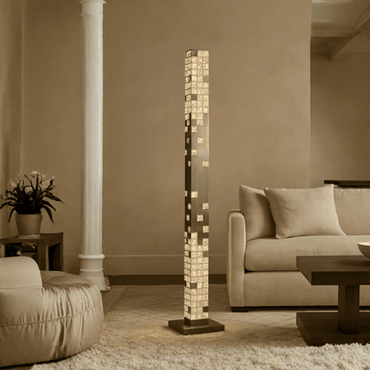 Auralis Crystella Floor Lamp – Modern LED Tower Light