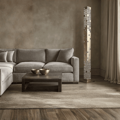Auralis Crystella Floor Lamp – Modern LED Tower Light