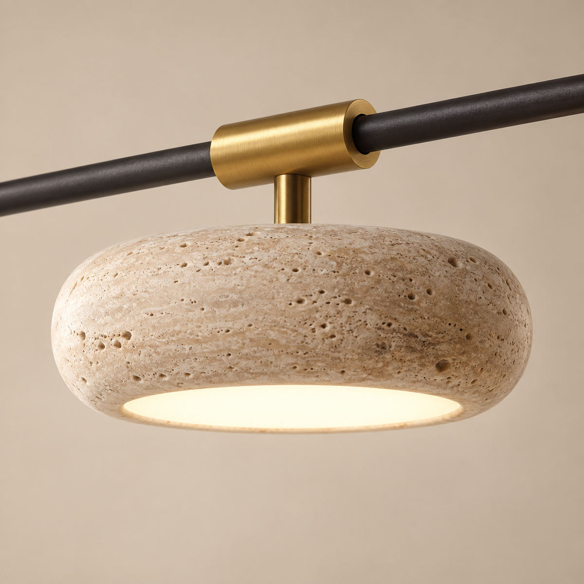 Cavelle Natural Stone Linear Pendant Light