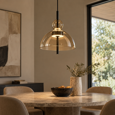 Velune Sculptural Glass Pendant Light