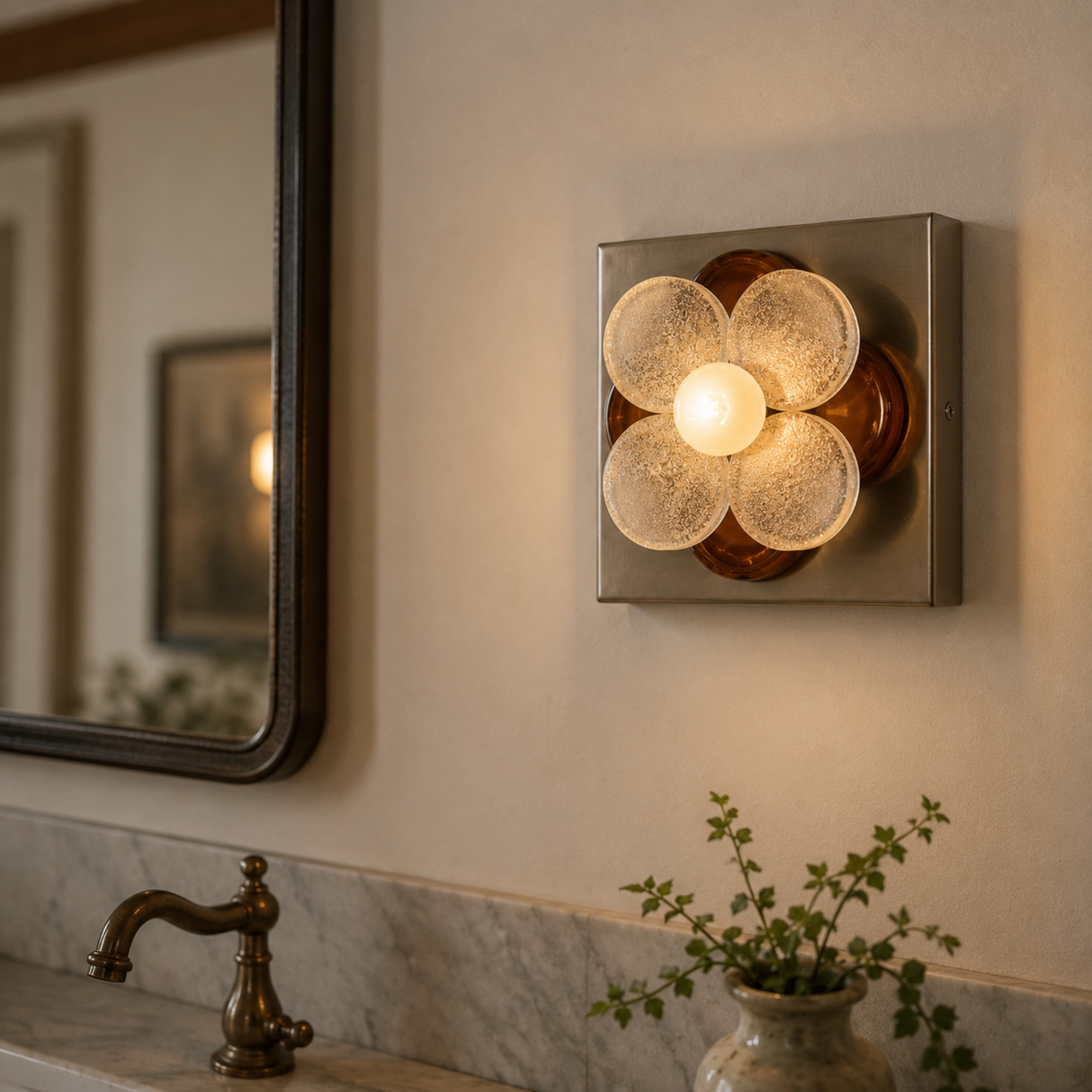 Floris Bauhaus Glass Wall Lamp