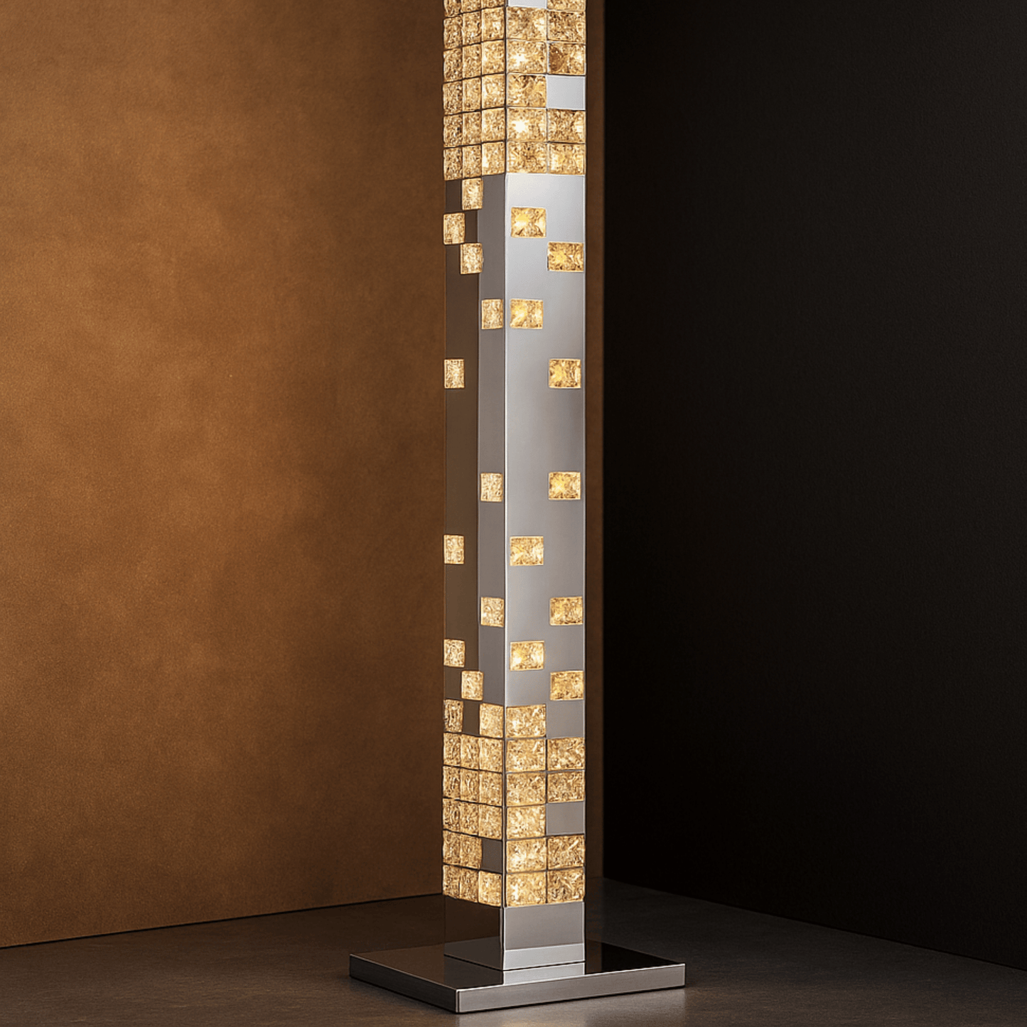 Auralis Crystella Floor Lamp – Modern LED Tower Light