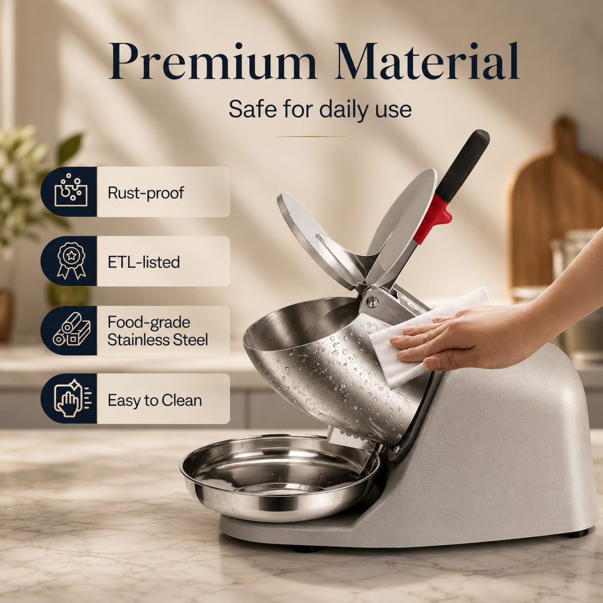 Frosti Pro Commercial Ice Shaver Machine