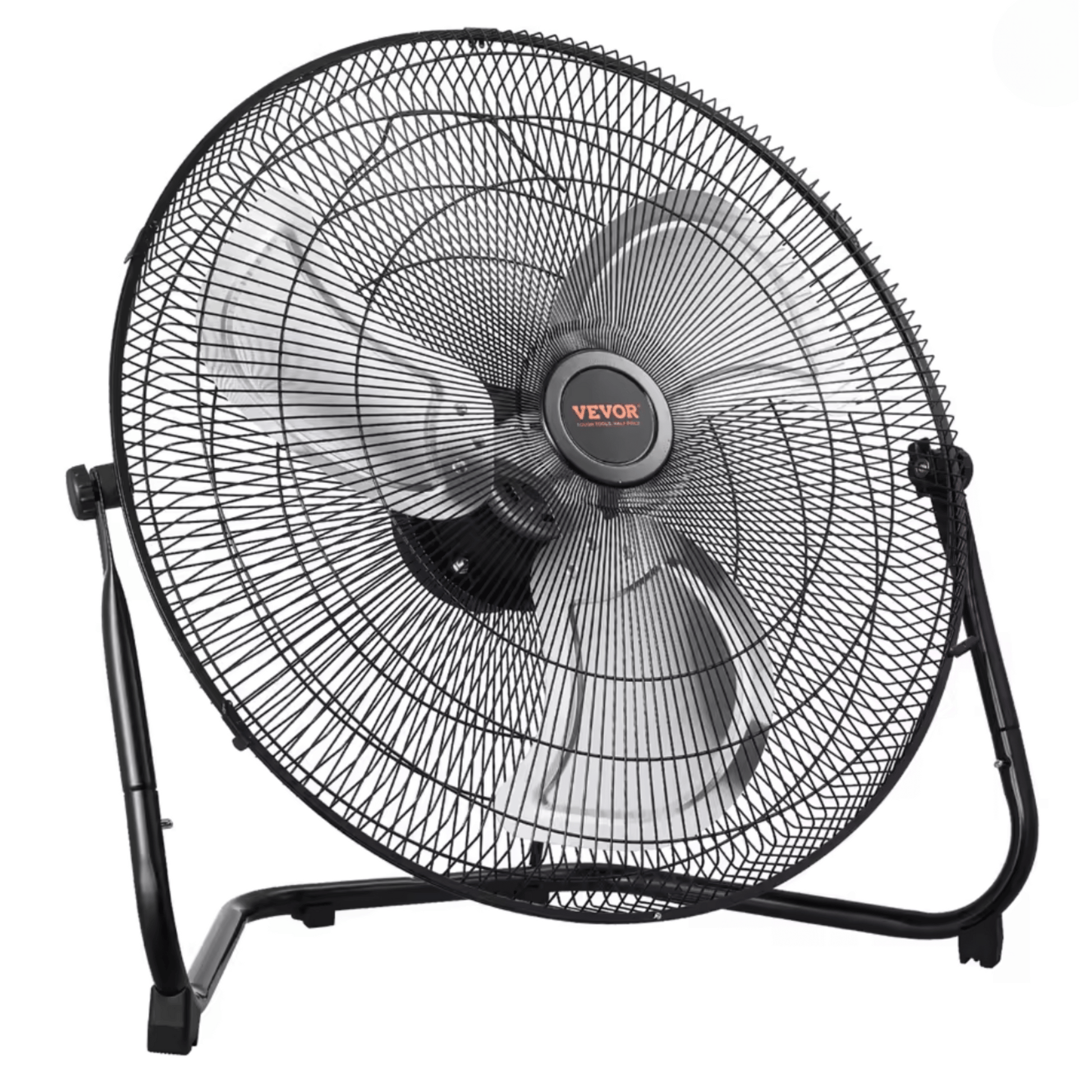Powerful VEVOR 20 Inch Floor Fan 3 Speeds 360° Adjustable Tilt High-Velocity Industrial Fan for optimal cooling.