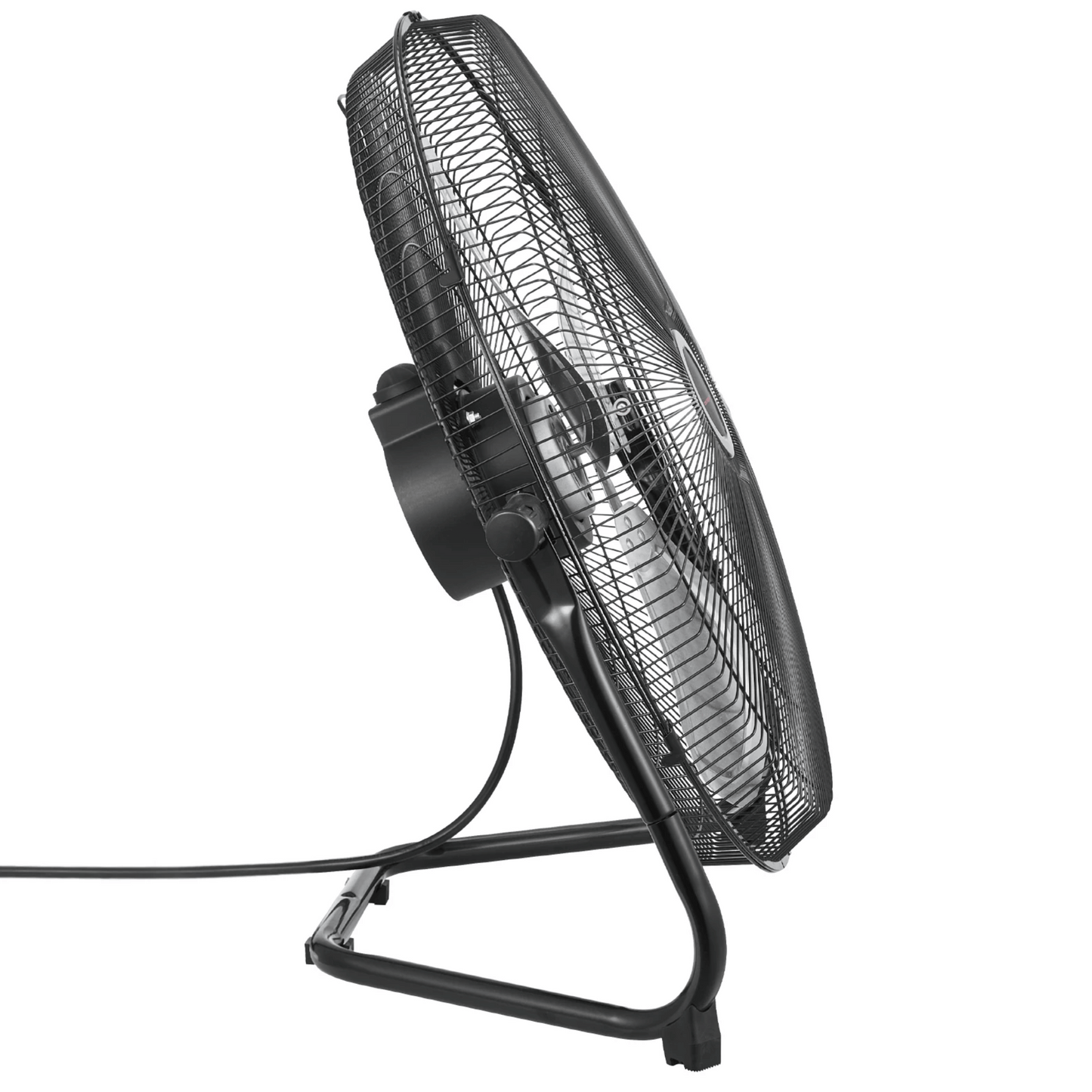 High-velocity 20 Inch Floor Fan with 3 speeds and 360° adjustable tilt for powerful airflow in any setting.