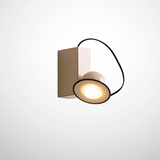 Modern wall-mounted light fixture on a white background