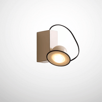 Modern wall-mounted light fixture on a white background