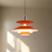 UFO design ceiling lamp in orange