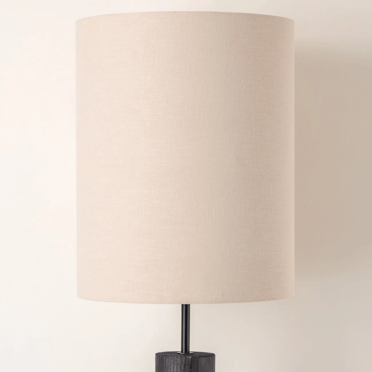 Beige lampshade on a neutral background