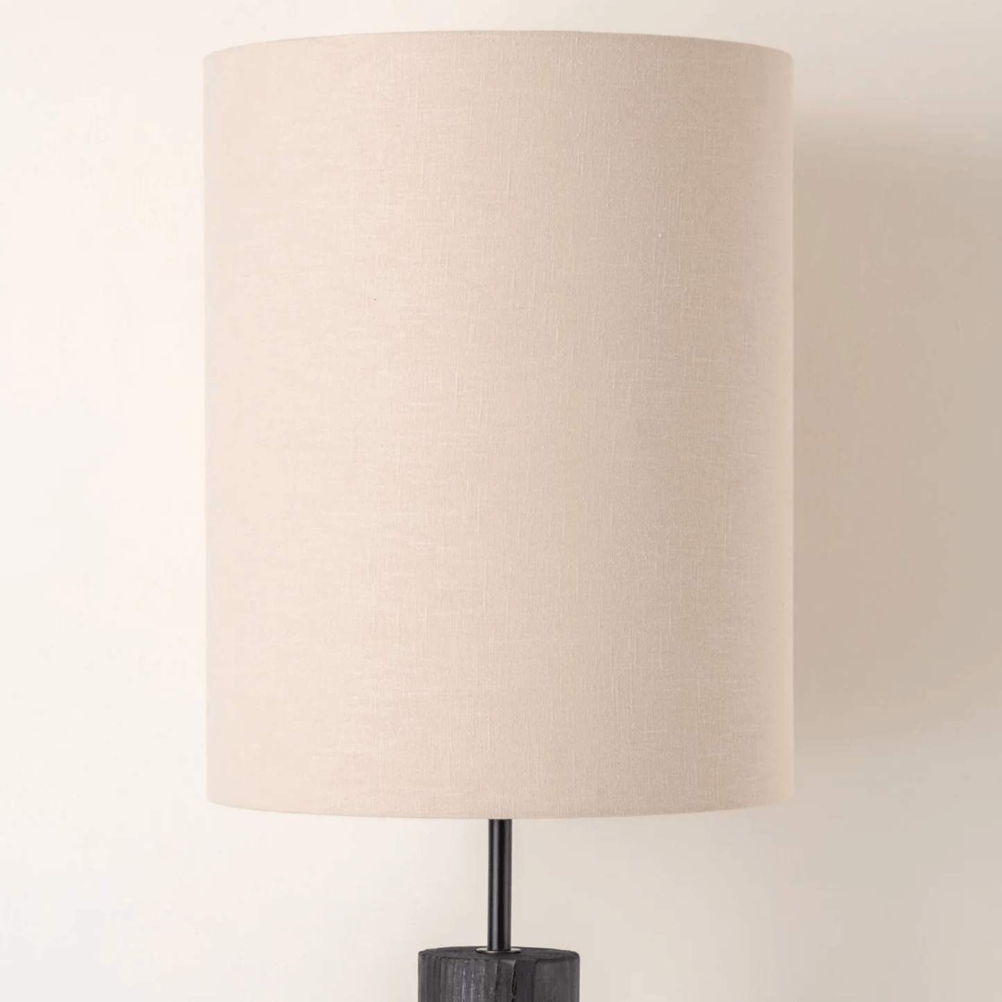 Beige lampshade on a neutral background
