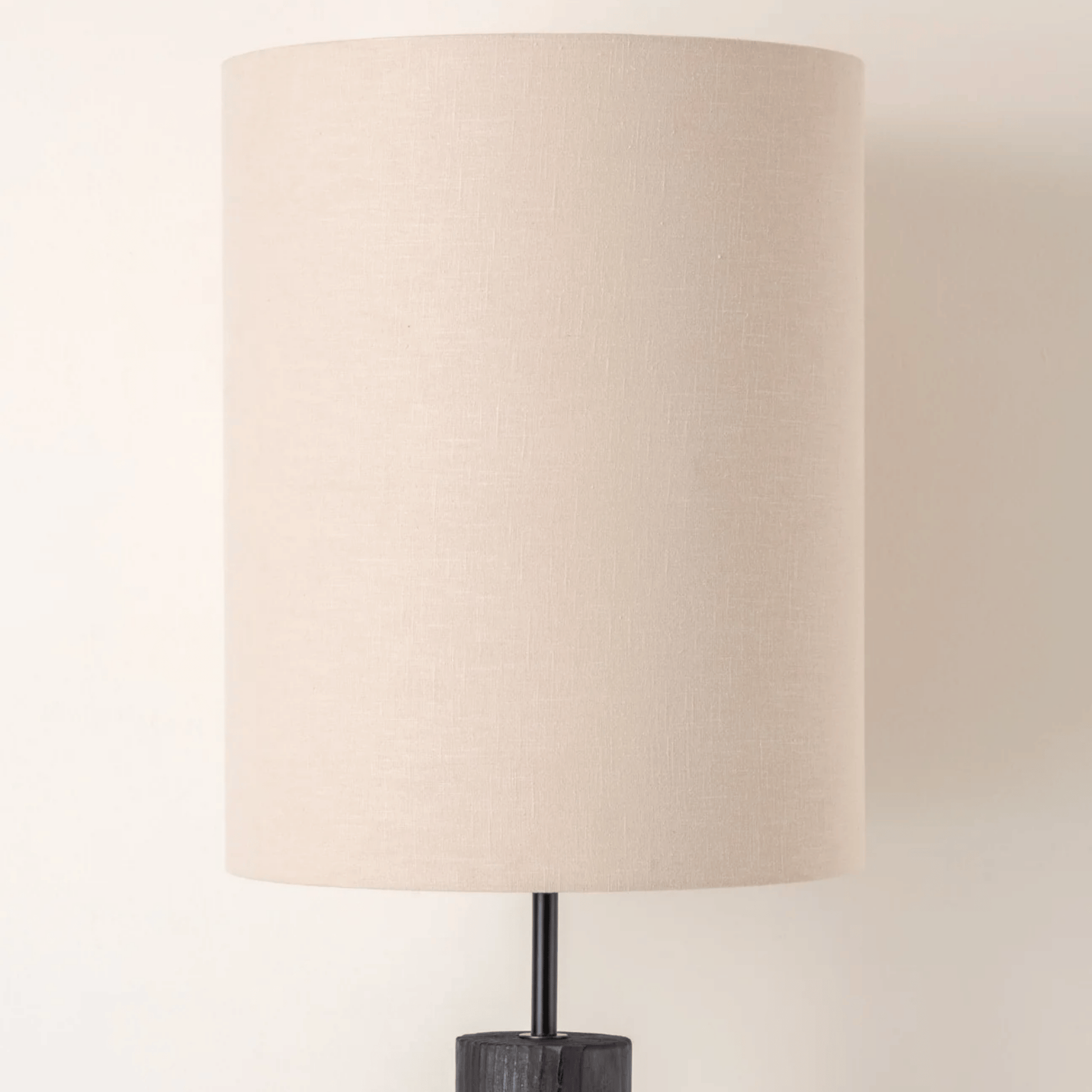 Beige lampshade on a neutral background