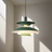 UFO design ceiling lamp in green