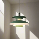 UFO design ceiling lamp in green