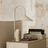 Nordora Arc Table Lamp – Danish Minimalist Marble & Metal LED Desk Light | Baskoraa