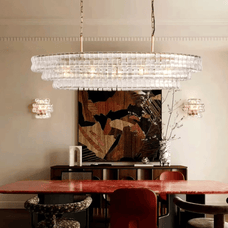 Étoile Vintage French Clear Glass Chandelier | Baskoraa