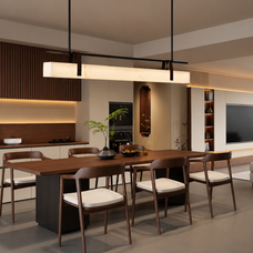 Monvera Marble Linear Pendant Light | Baskoraa