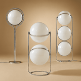 Orbelle Bauhaus Floor Lamp – Modern Chrome & Acrylic Globe Light