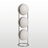 Orbelle Bauhaus Floor Lamp – Modern Chrome & Acrylic Globe Light — floor lamp from alternate angle