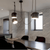 LumaDome Black Modern Aluminum Drum Pendant Light
