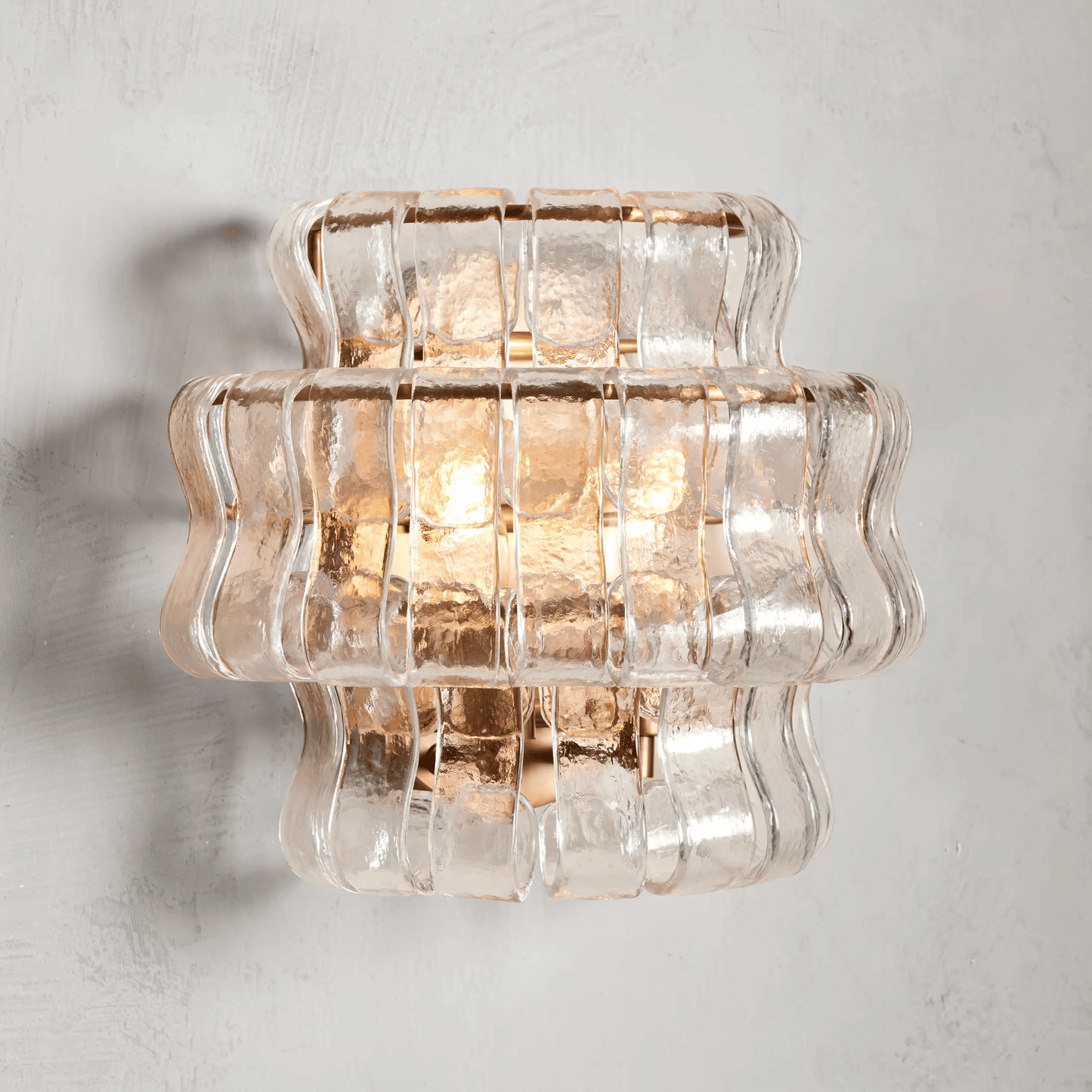 Vetrina Murano Clear Glass Wall Light