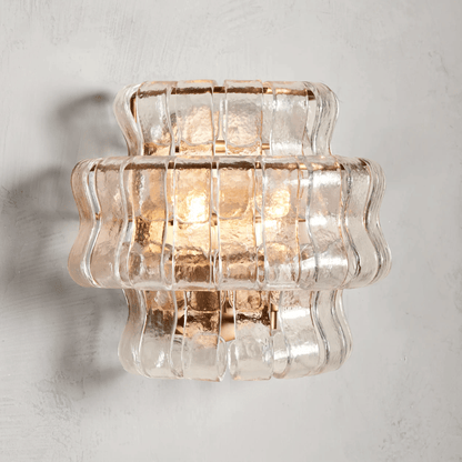 Vetrina Murano Clear Glass Wall Light