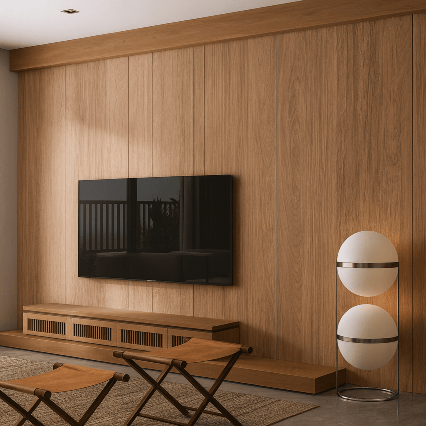 Orbelle Bauhaus Floor Lamp – Modern Chrome & Acrylic Globe Light