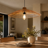 Skandira Shade Umbrella Handmade Rattan Lamp