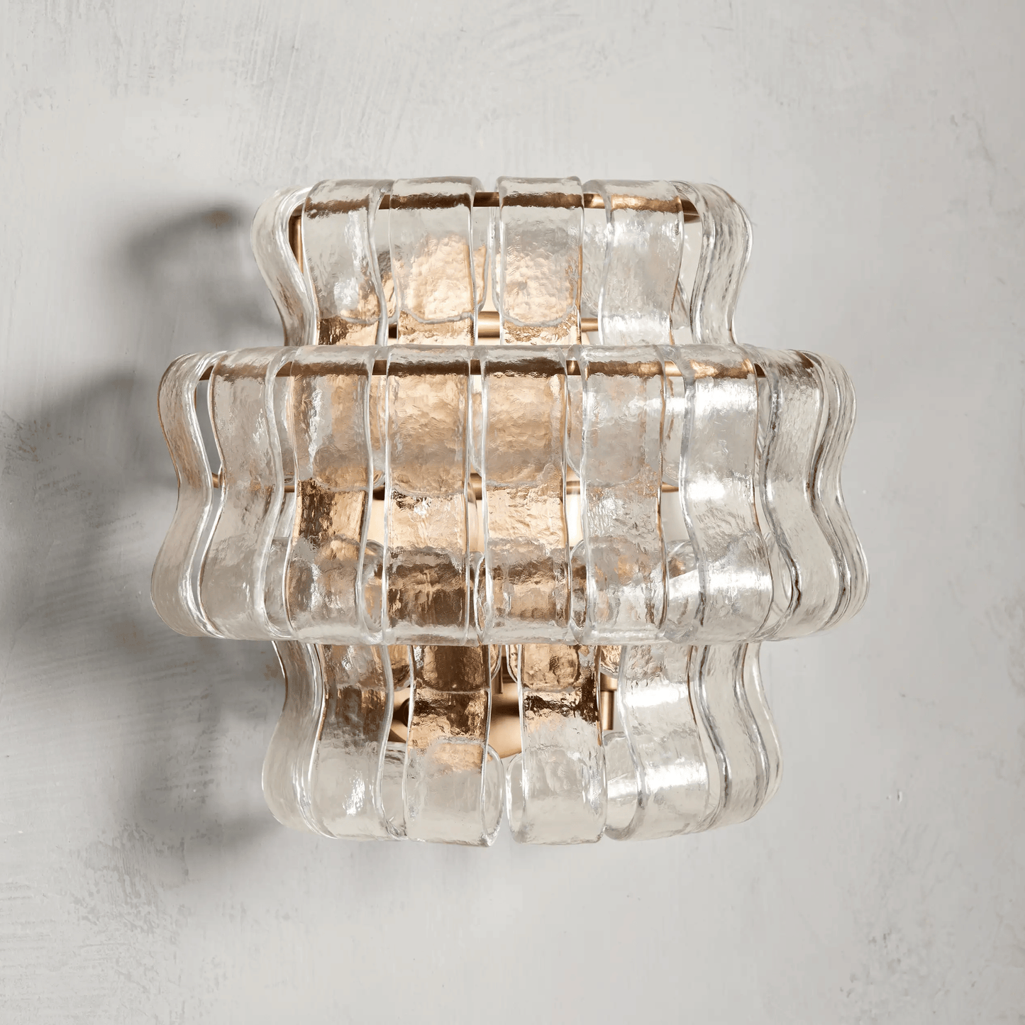 Vetrina Murano Clear Glass Wall Light