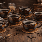 Kairo Ceramic Latte Bowl Set (6 Pieces)