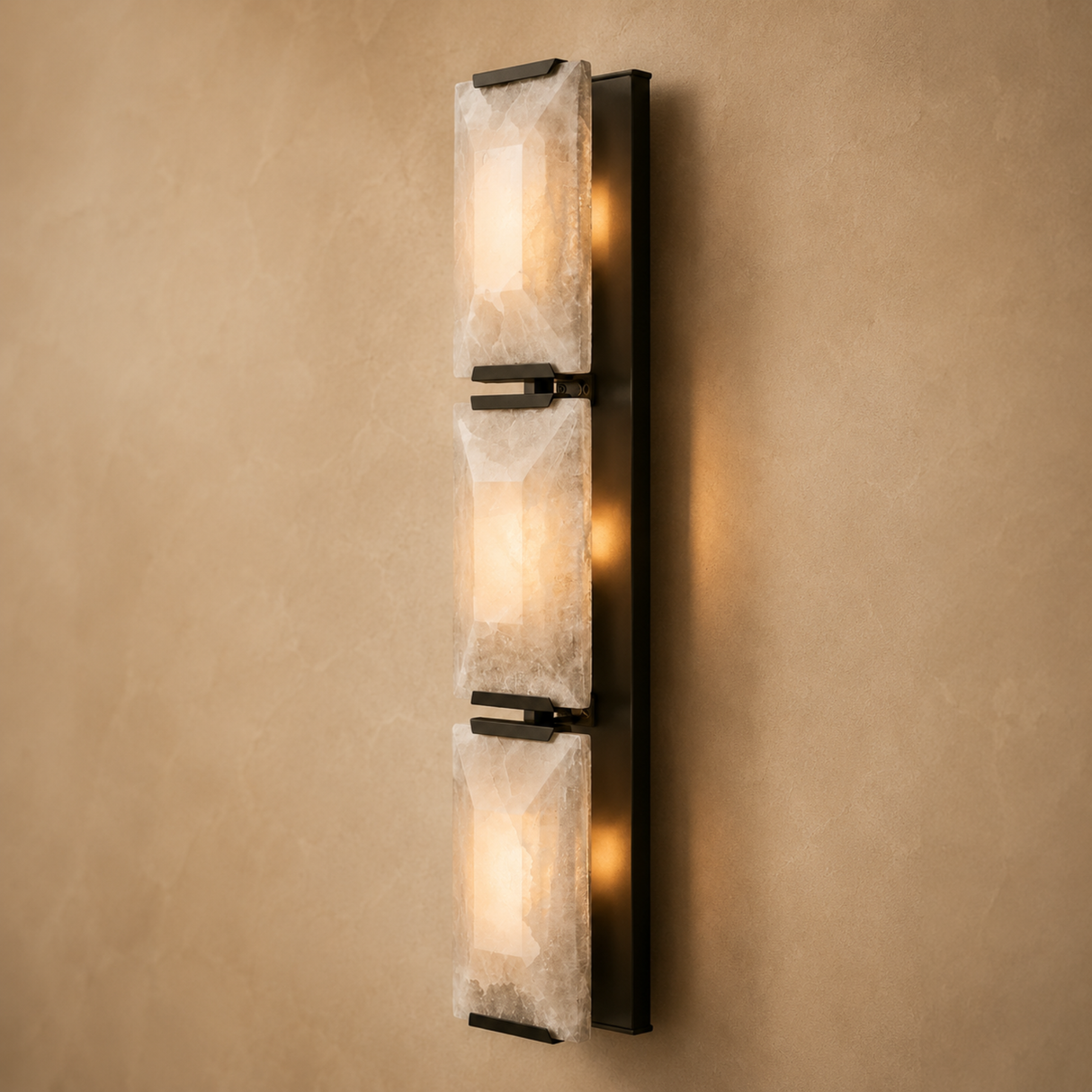Vetrina Alabaster Marble Wall Light – Triple Light