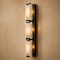 Vetrina Alabaster Marble Wall Light – Triple Light