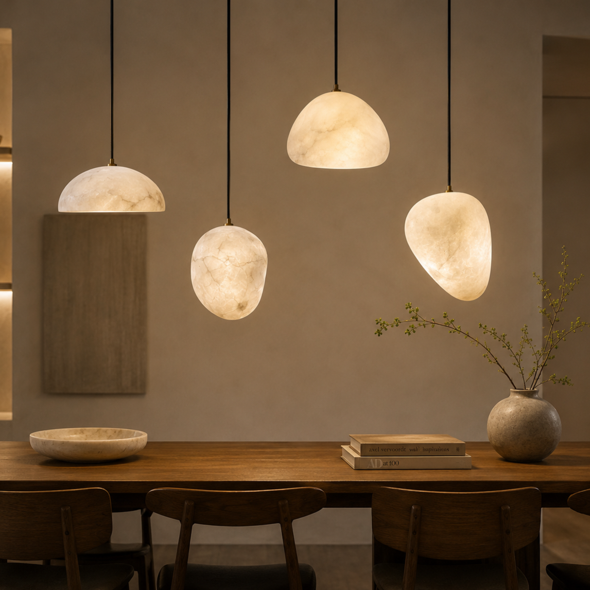 Lunévia Marble Pendant Light