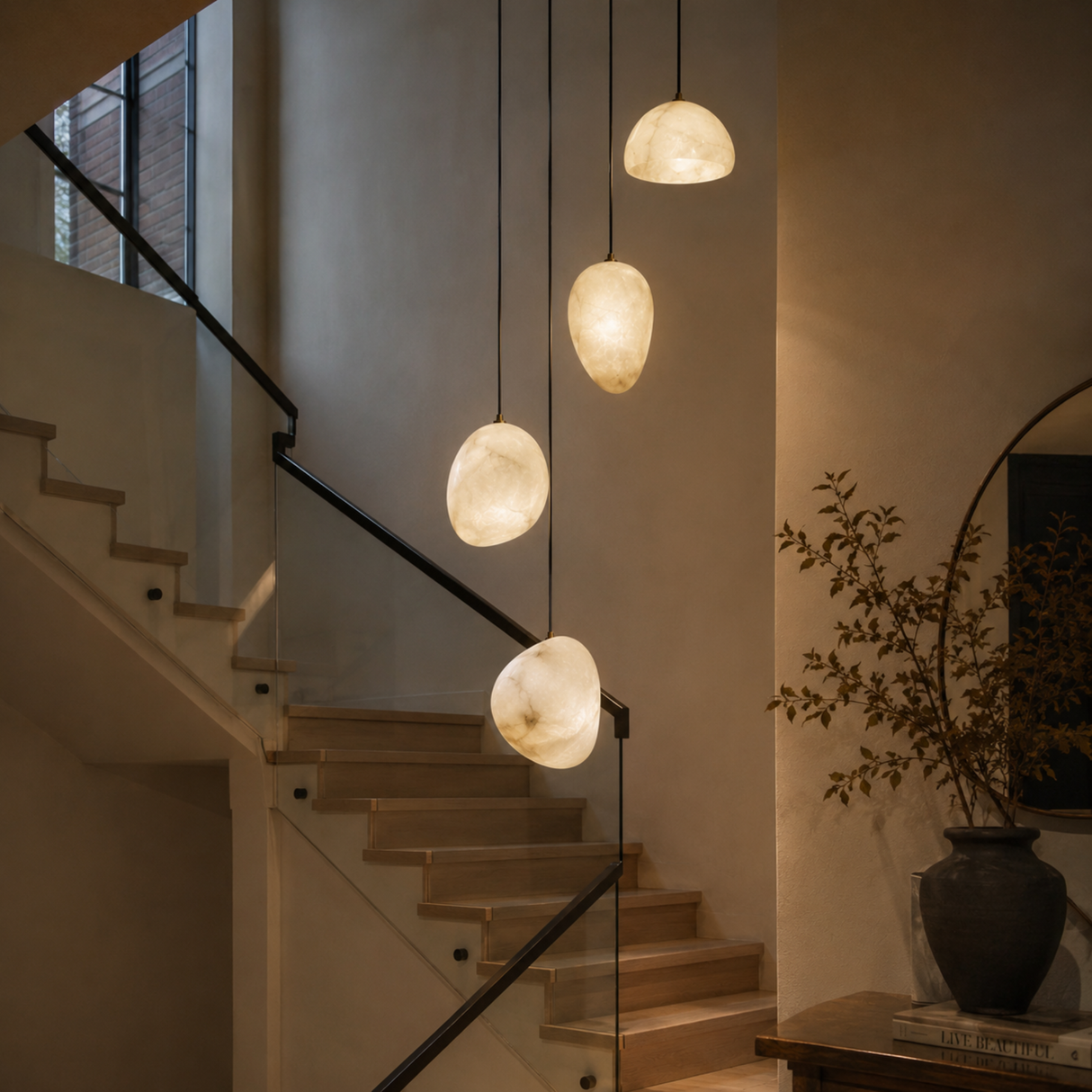 Lunévia Marble Pendant Light