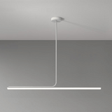 Modern pendant light fixture on a gray background