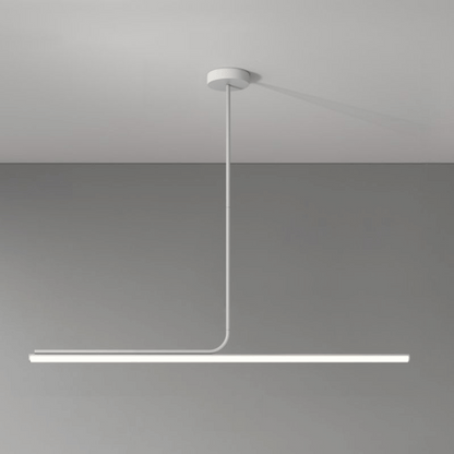 Modern pendant light fixture on a gray background