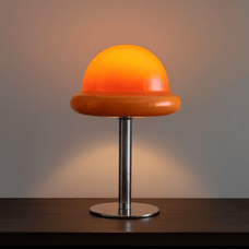 Orange Retro Table Lamp