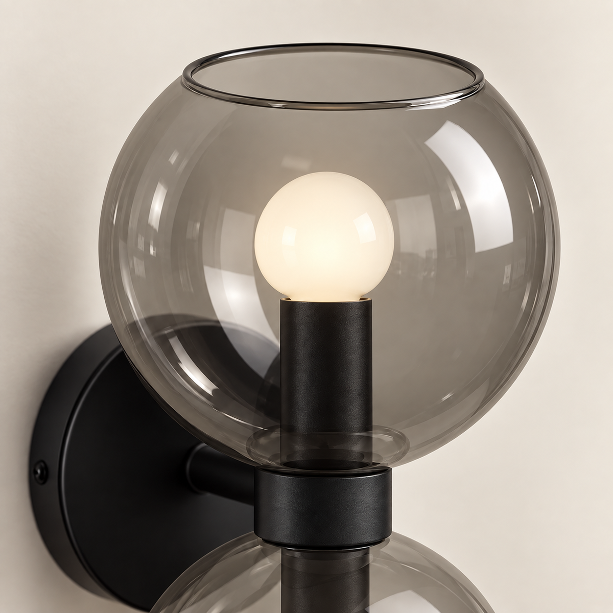 Virelle Double Globe Glass Wall Light