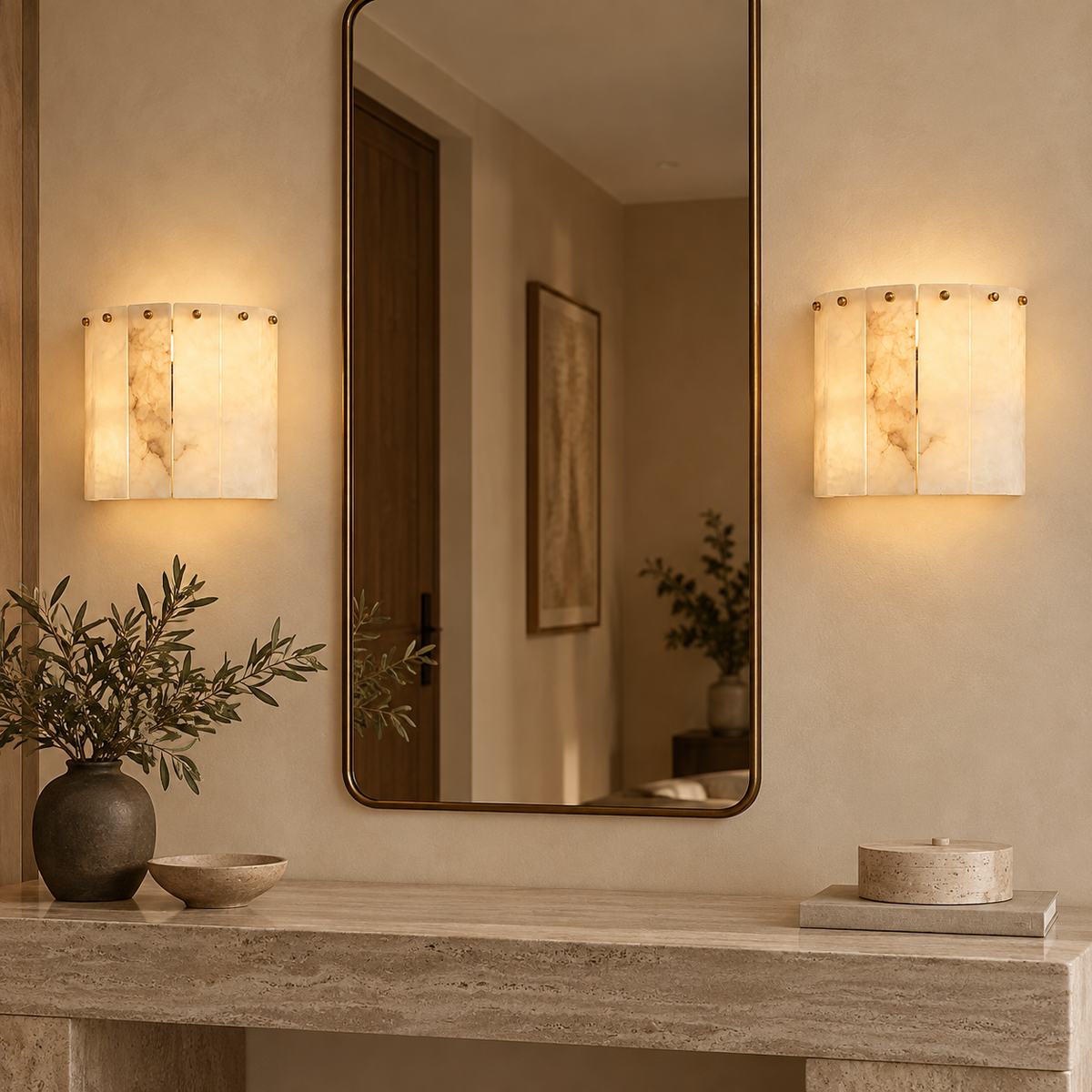 Nerelle Natural Marble Wall Light