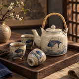Sakana Ceramic Fish Teapot & 6-Cup Set