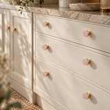 Roselle Crystal & Brass Cabinet Knobs