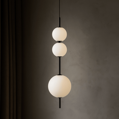 Arlo Modern White Glass Ball Pendant
