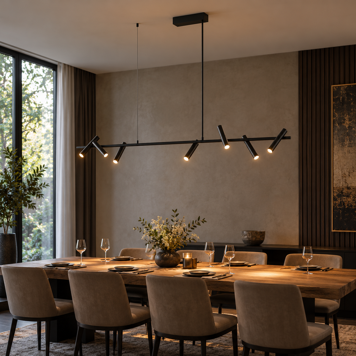 Norellis Linear Adjustable LED Chandelier