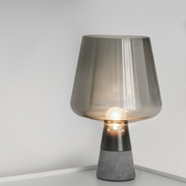 UrbanGlow Cement & Glass Table Lamp