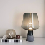 UrbanGlow Cement & Glass Table Lamp